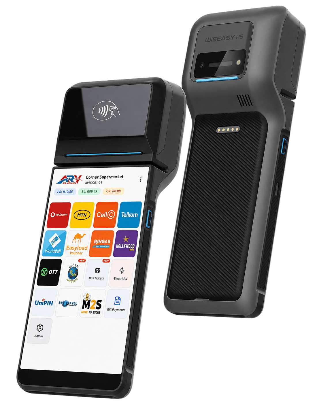 AirVoucher POS terminal running the retailer app